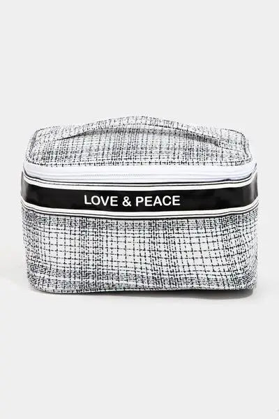 Love & Peace Striped Handle Bag - Eclectage