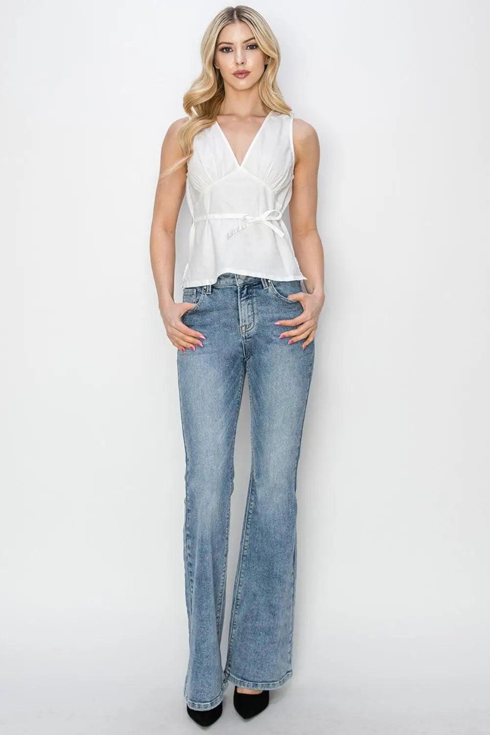 Mid Rise Bootcut Jeans