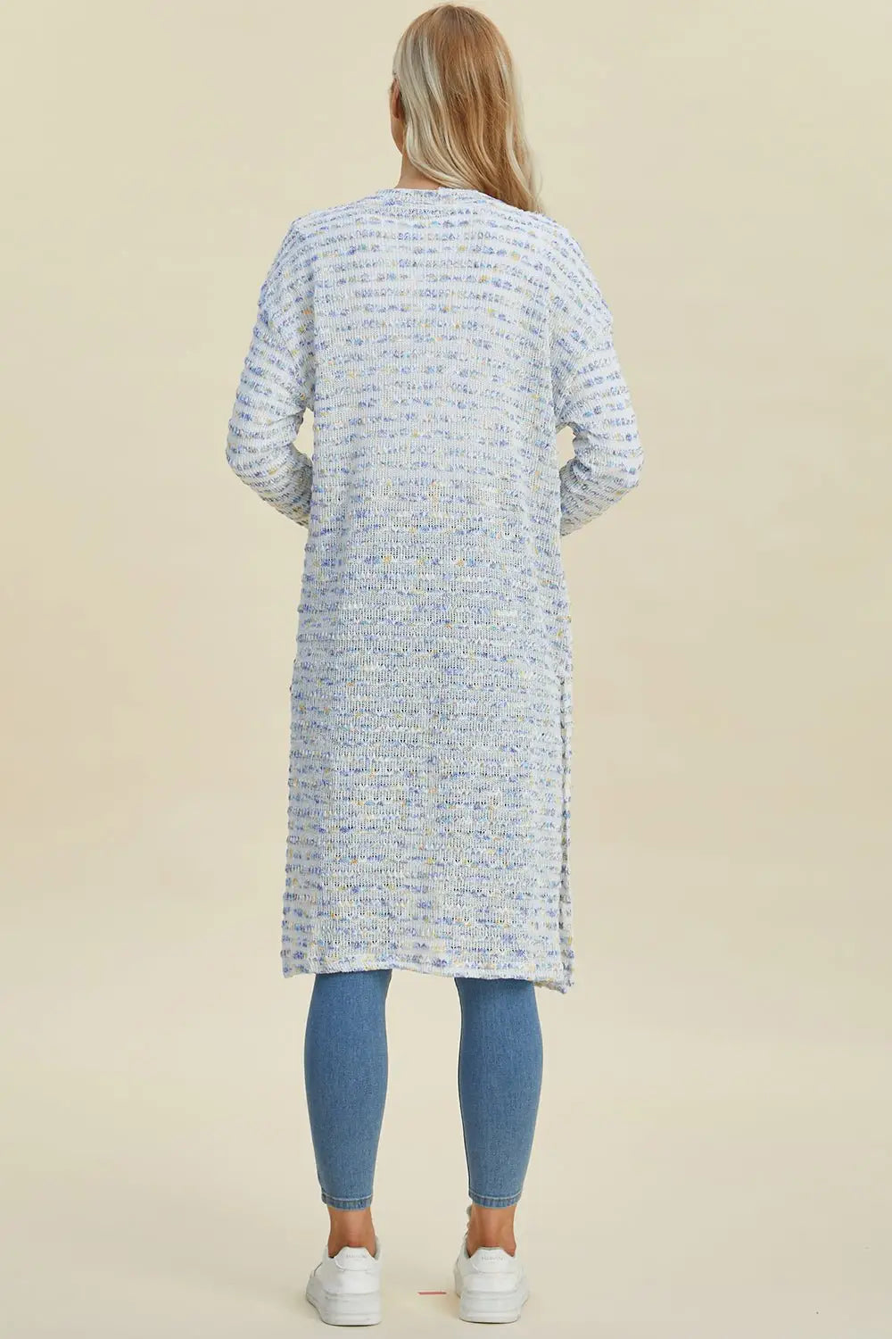 Open Front Longline Cardigan - Cardigans