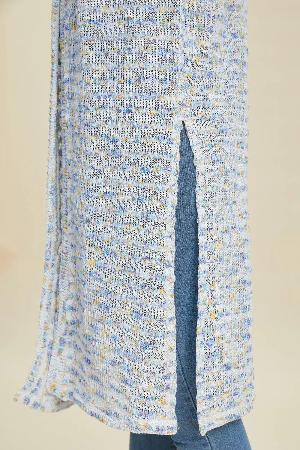 Open Front Longline Cardigan - Cardigans