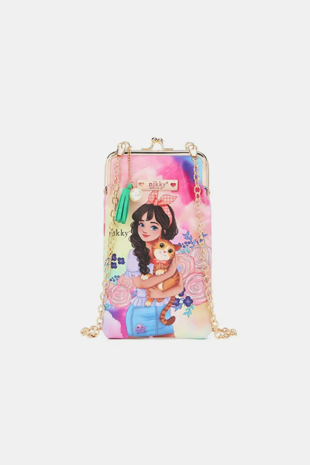 Printed Kisslock Phone and Sunglass Purse - Eclectage