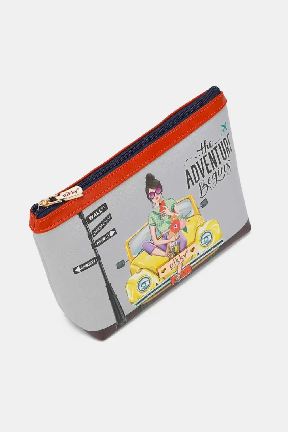 Printed Large Cosmetic Pouch - Zipper Pouches