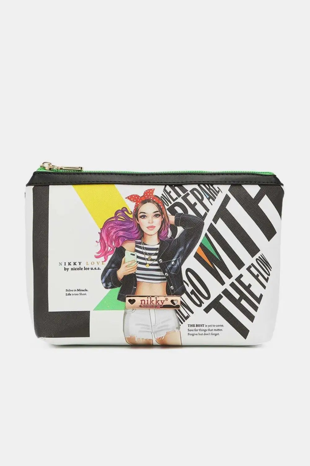 Printed Large Cosmetic Pouch - Zipper Pouches