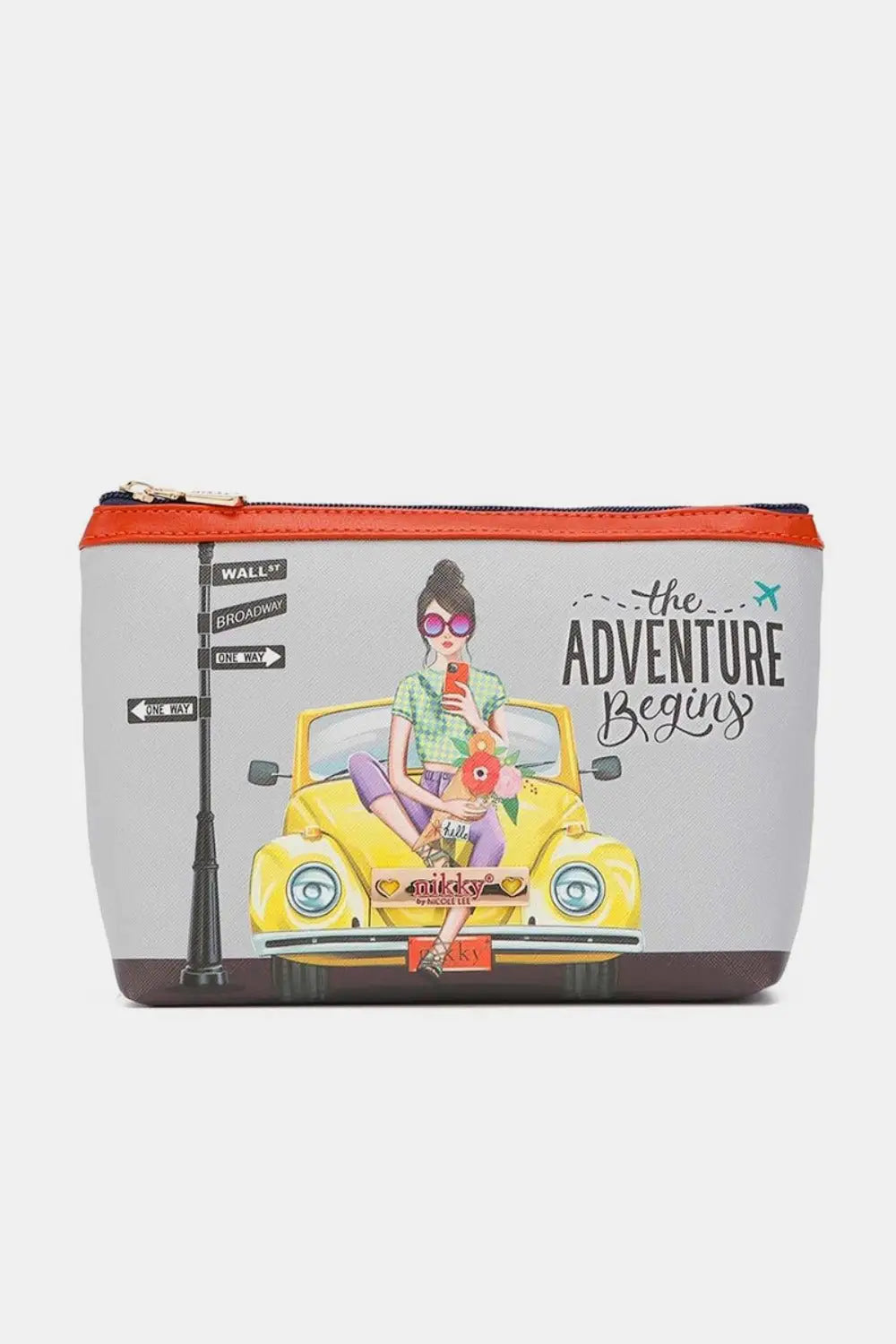 Printed Large Cosmetic Pouch - Zipper Pouches