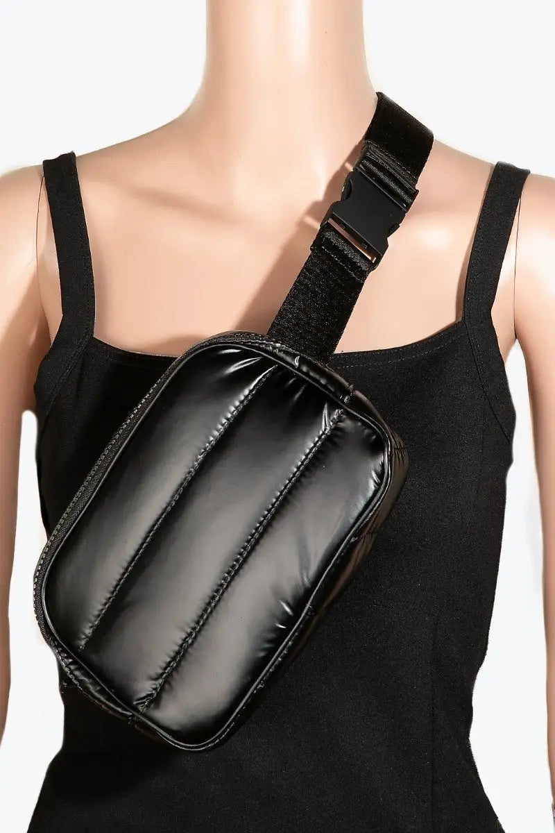 Fame Quilted Nylon Crossbody Bag - Eclectage