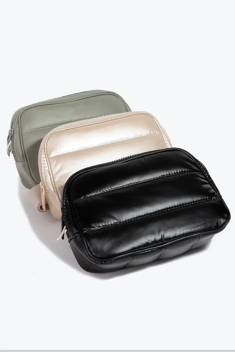 Fame Quilted Nylon Crossbody Bag - Eclectage
