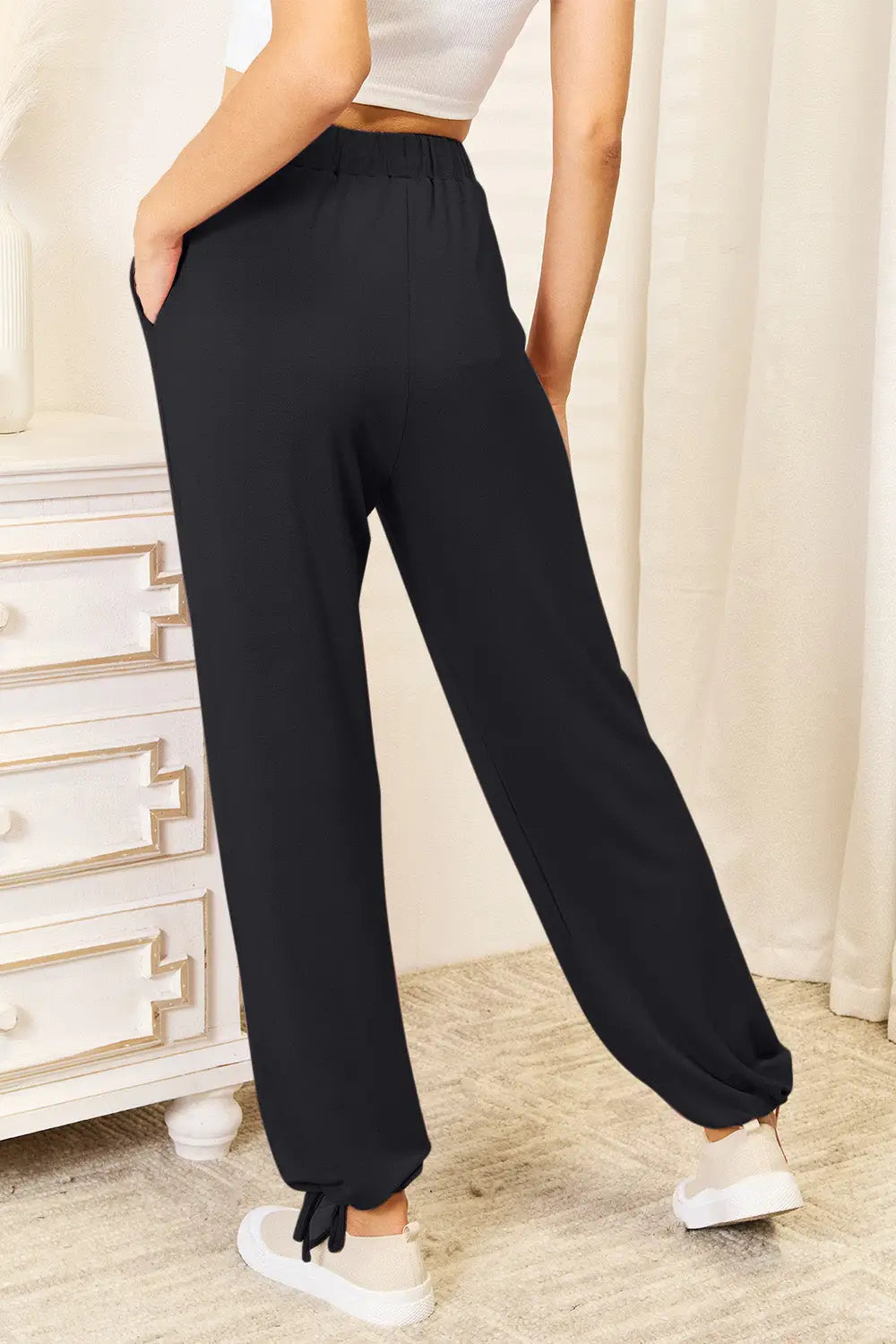 Rayon Drawstring Pants - Eclectage