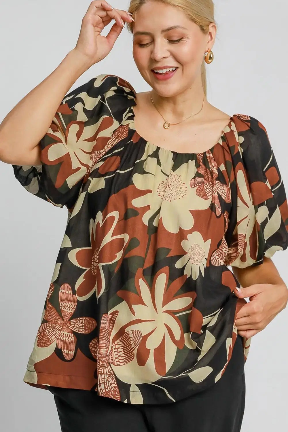 Rust Print Top - Eclectage