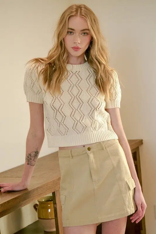Sand Cargo Mini Skirt - Mini Skirts