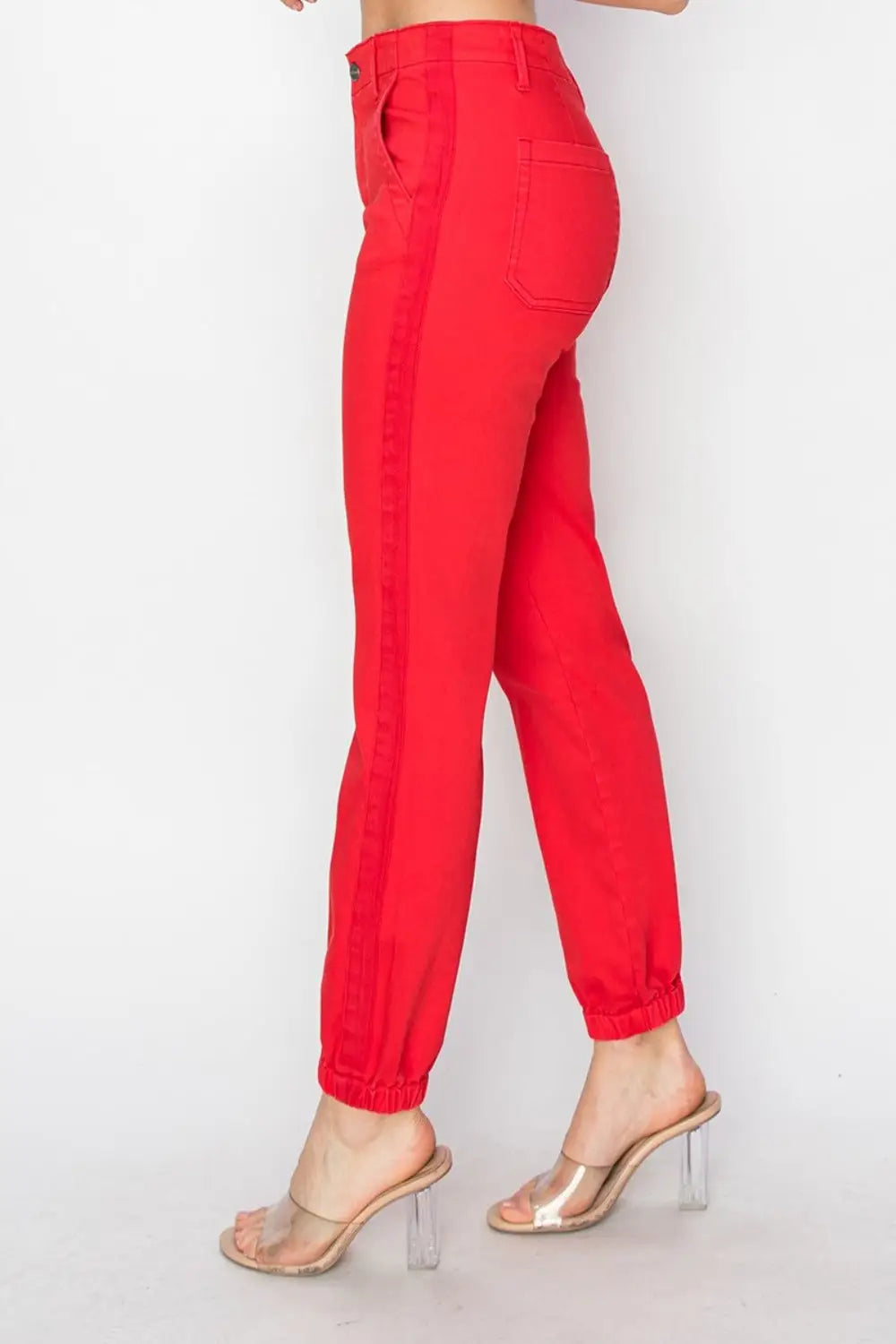 RISEN Full Size High Waisted Jogger Jeans - Eclectage