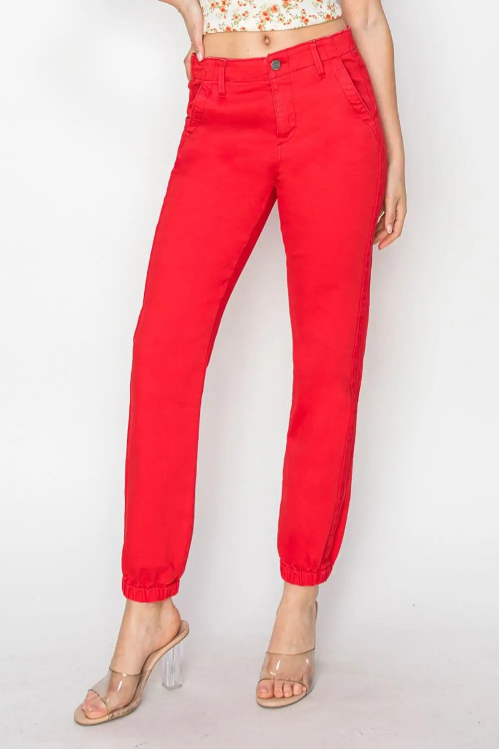 RISEN Full Size High Waisted Jogger Jeans - Eclectage