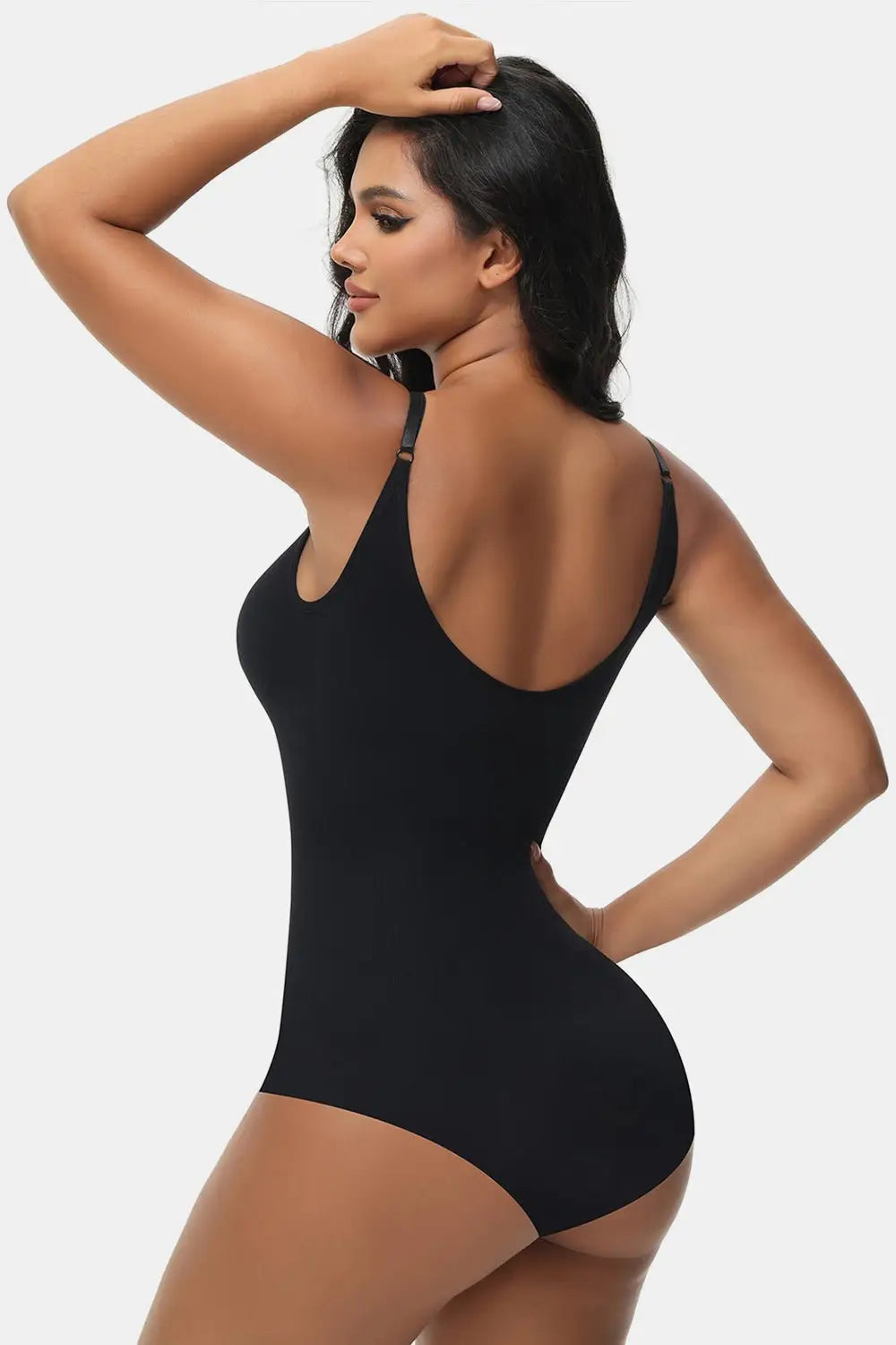 Spaghetti Strap Tummy Control Bodysuit - Bodysuits