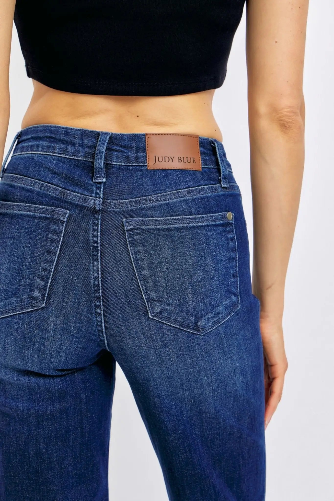 Straight Leg Tummy Control Jeans - Straight Jeans