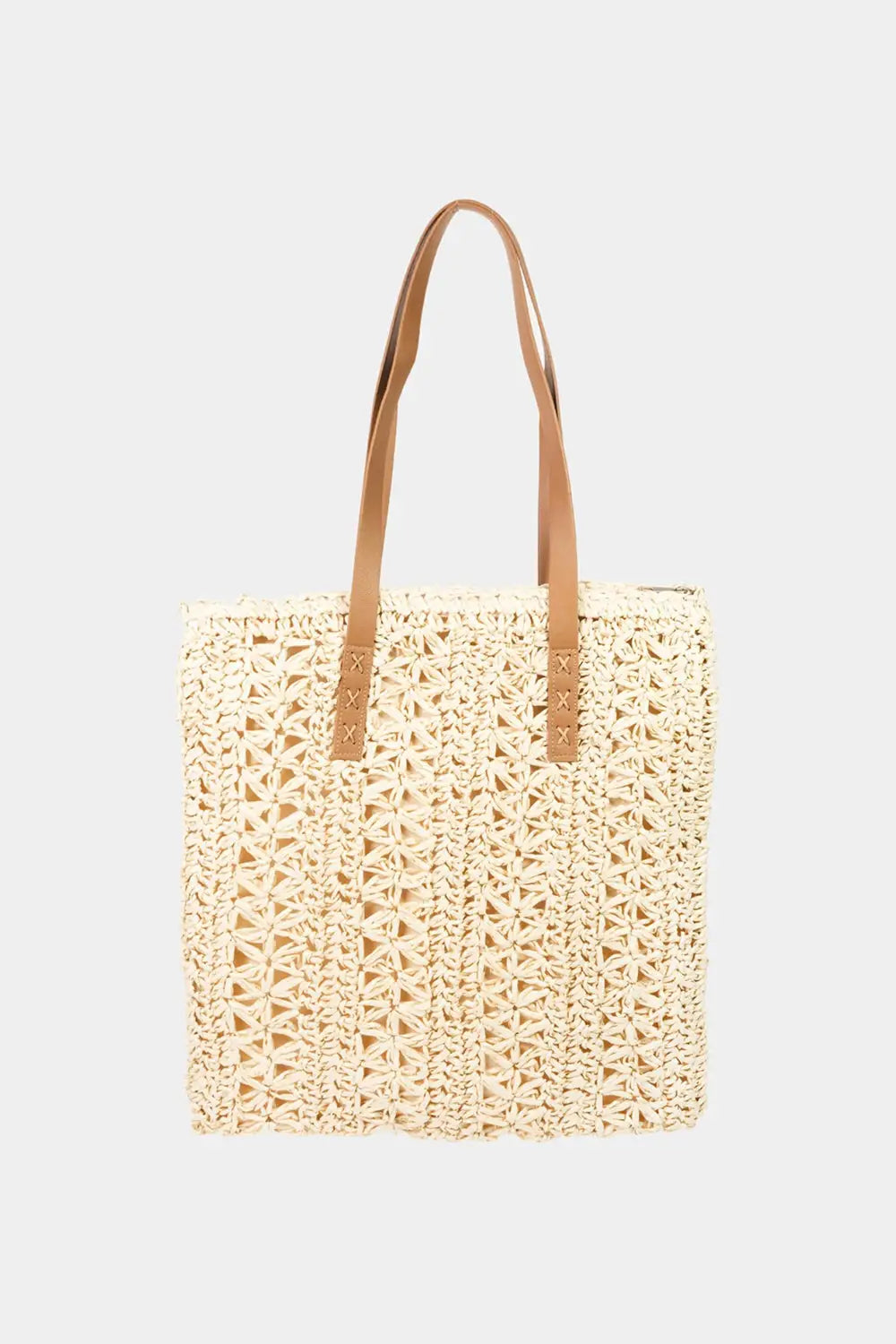 Fame Straw Braided Tote Bag - Eclectage