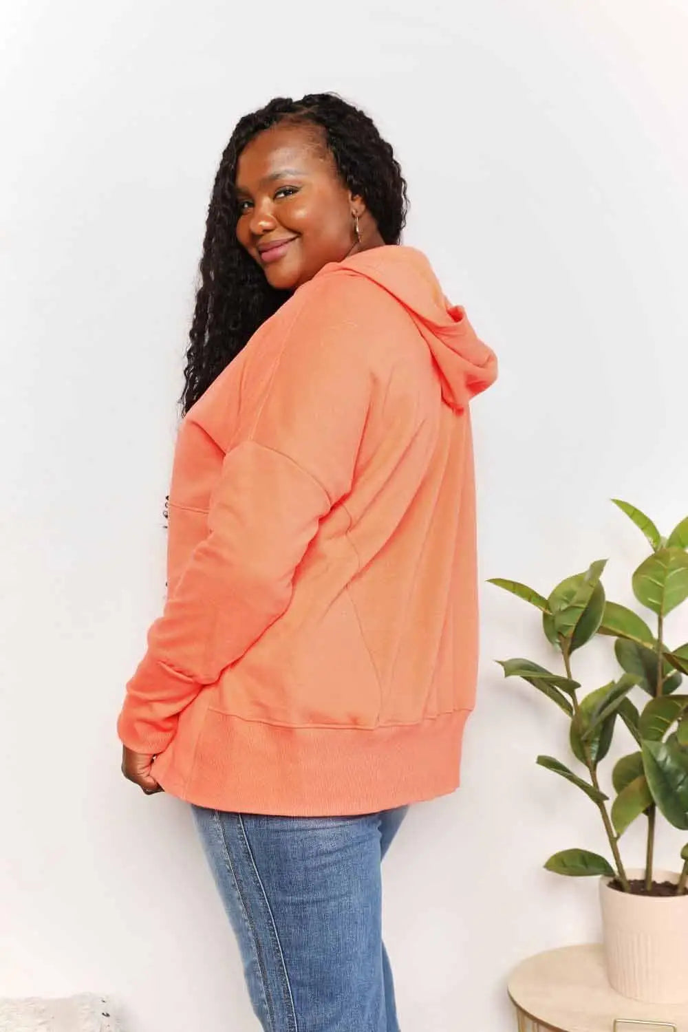 Tangerine Quarter - Snap Hoodie - Hoodies