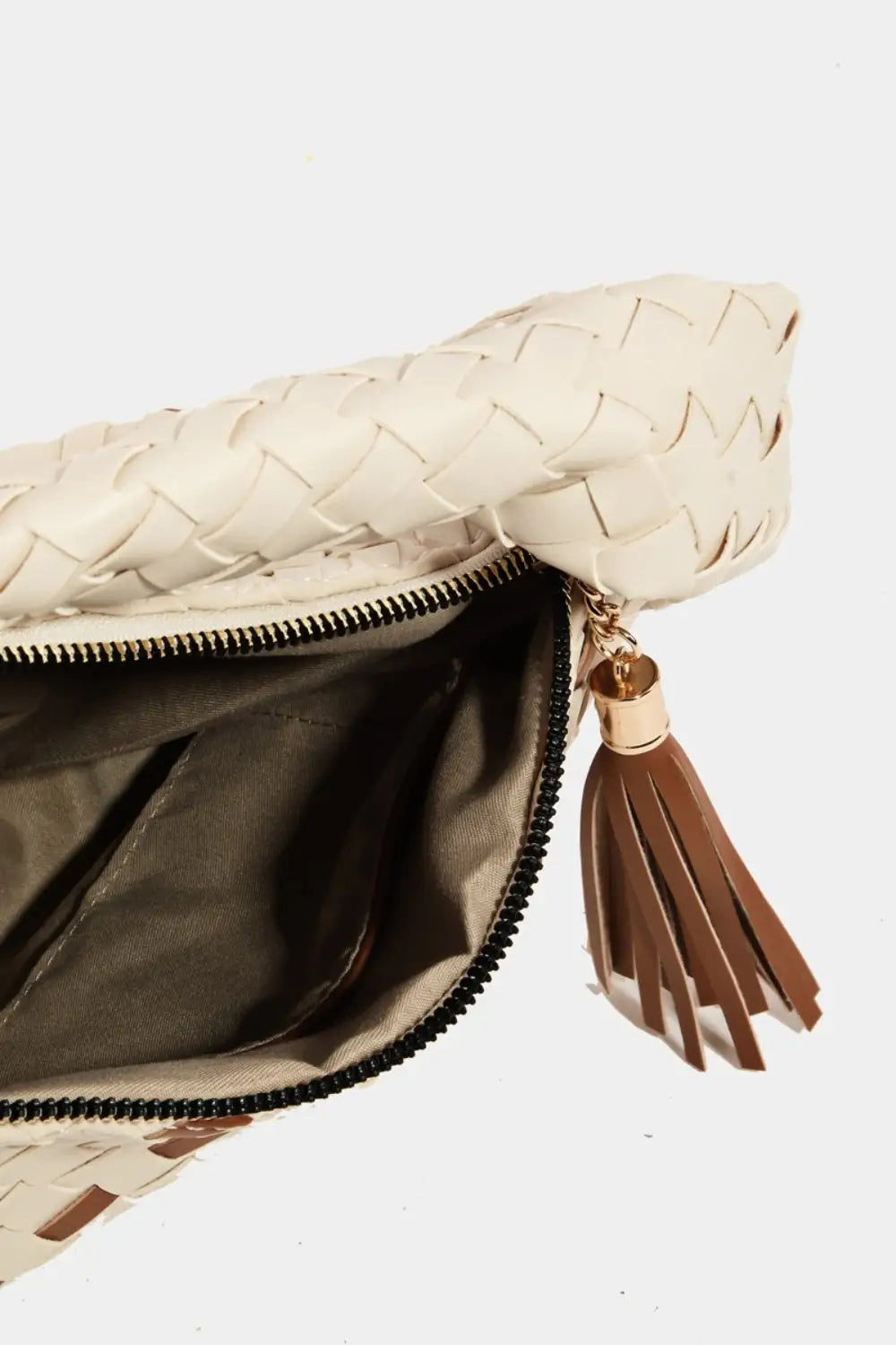Tassel Detail Semi Circle Bag - Eclectage
