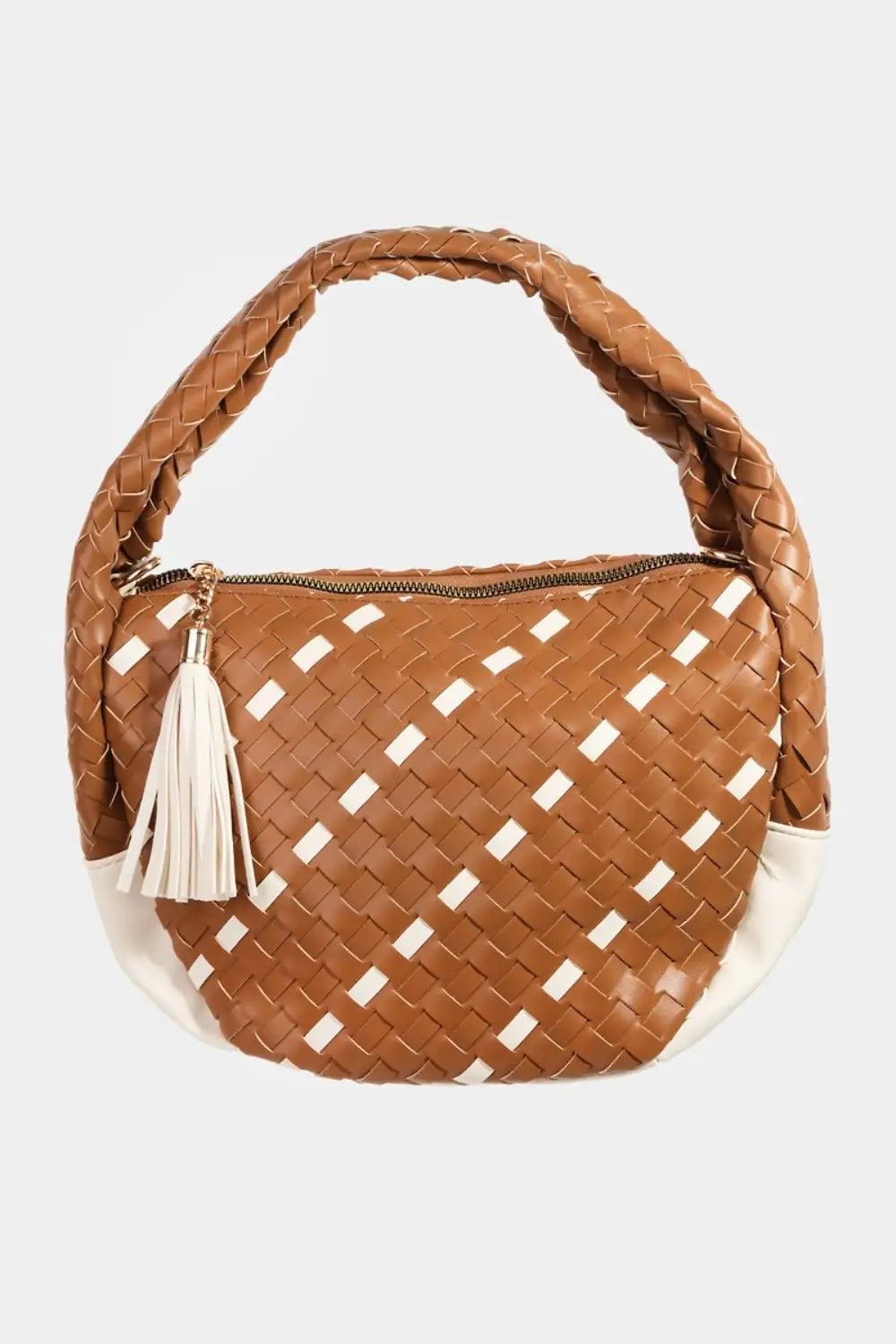Tassel Detail Semi Circle Bag - Eclectage