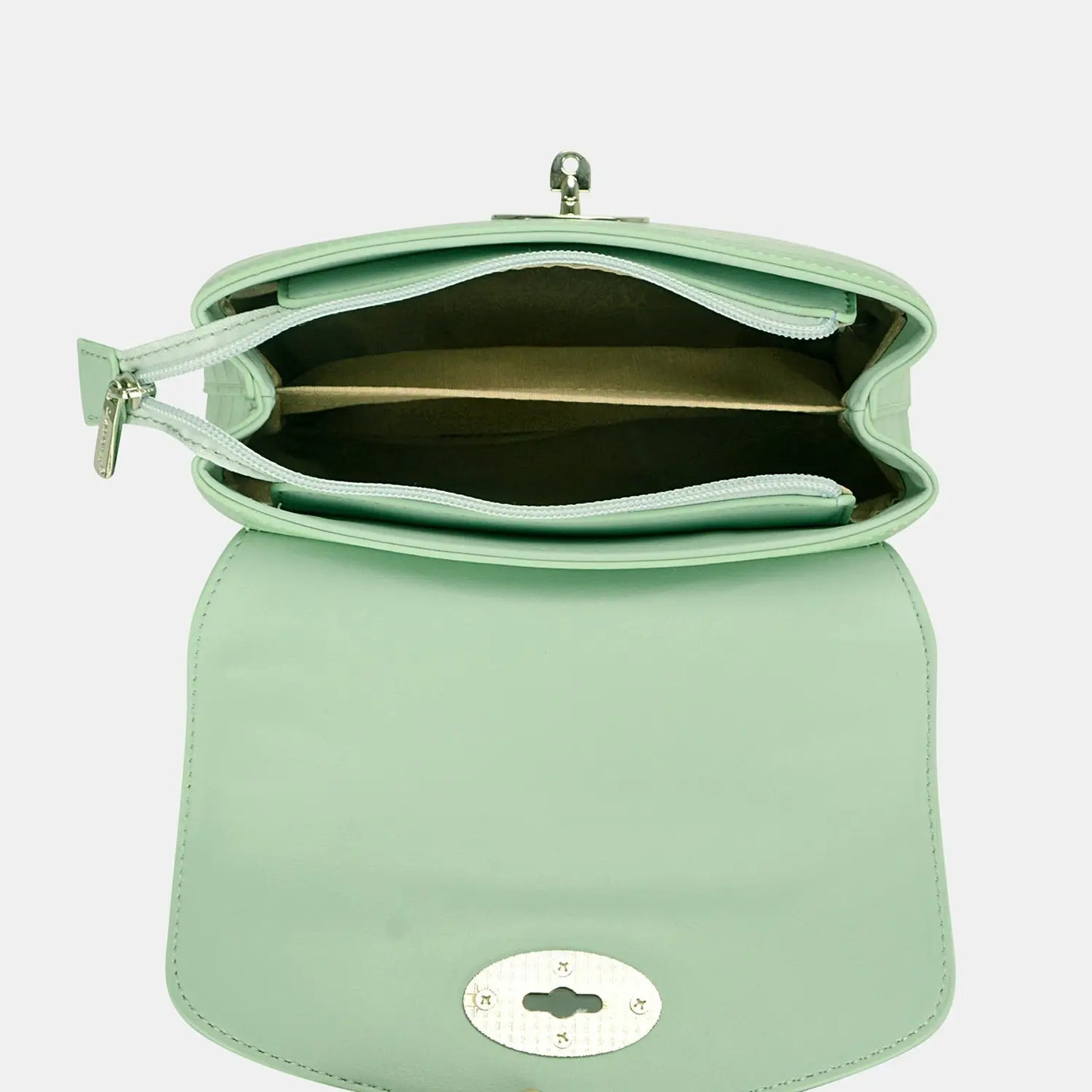 Texture PU Leather Handbag - Handbags