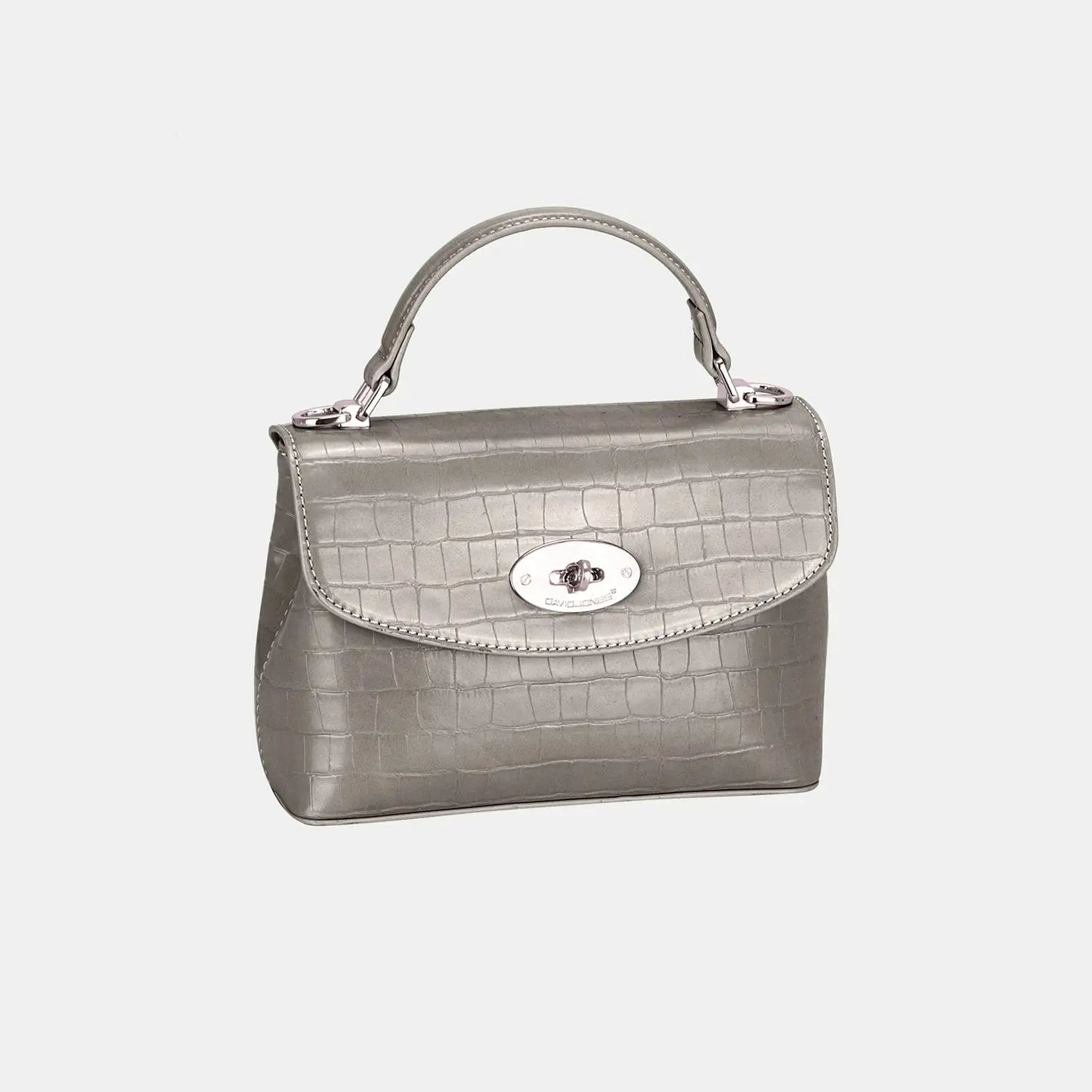 Texture PU Leather Handbag - Handbags