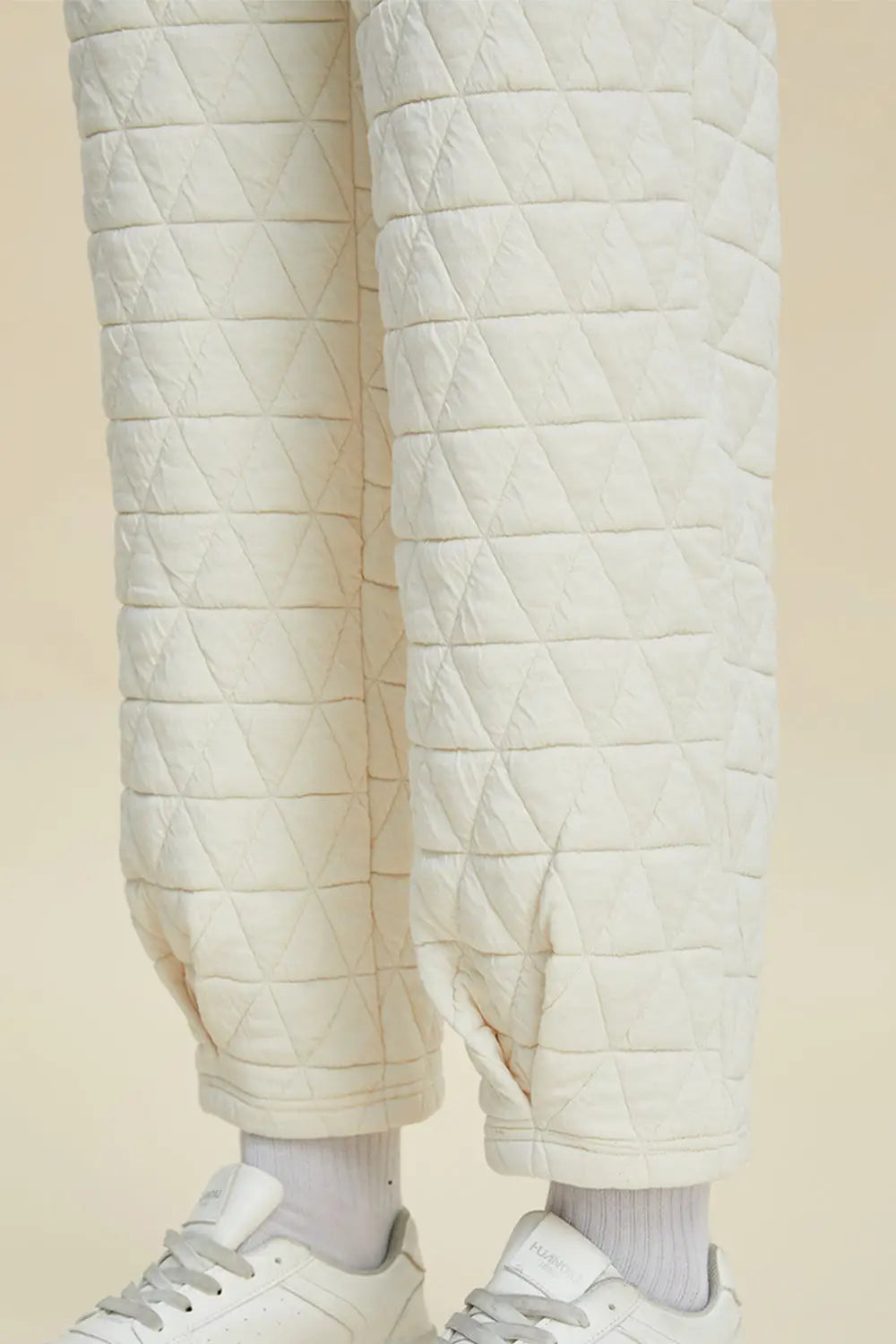 Texture Round Neck Long Sleeve Top and Pants Set - Eclectage