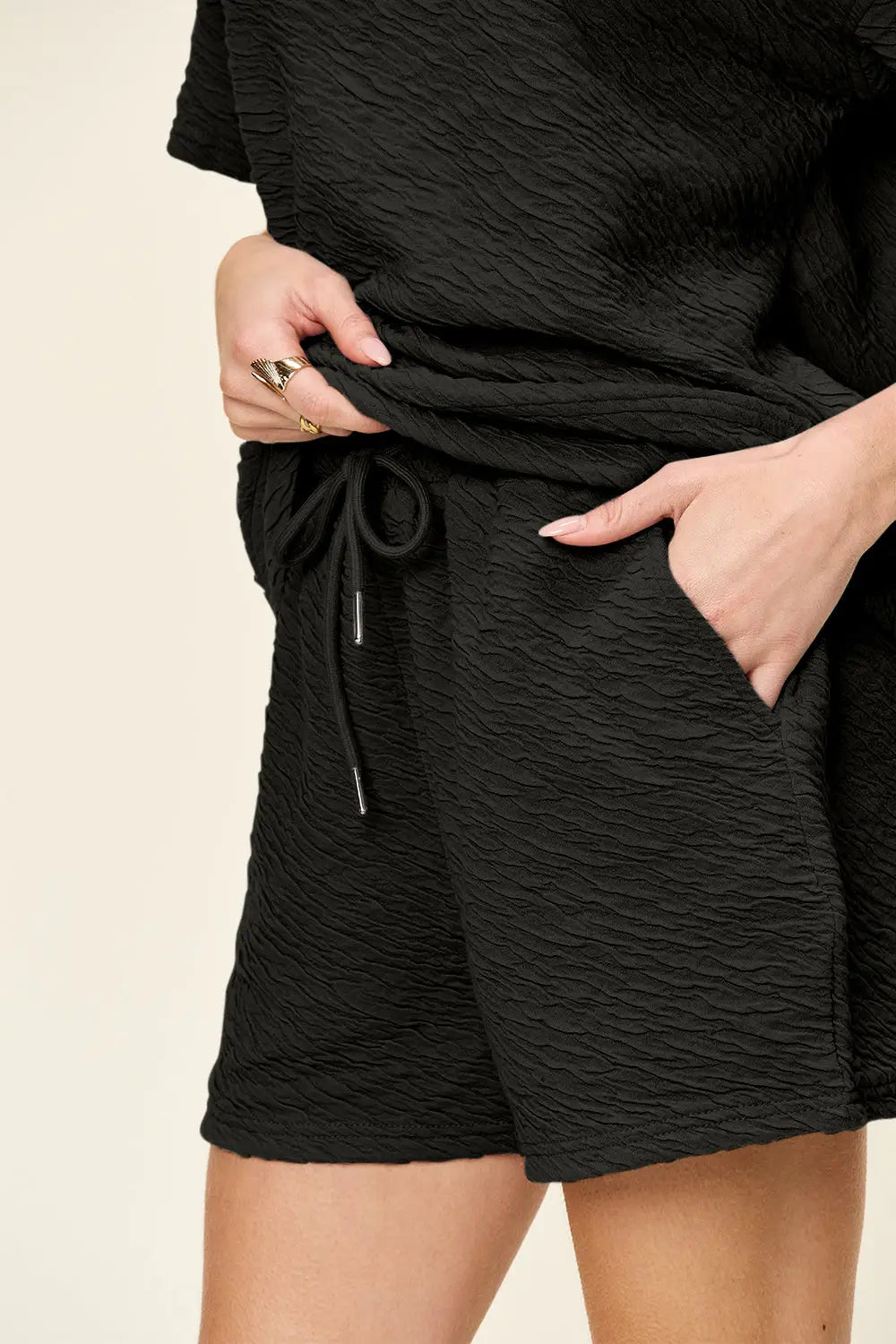 Texture T-Shirt and Shorts Set - Eclectage