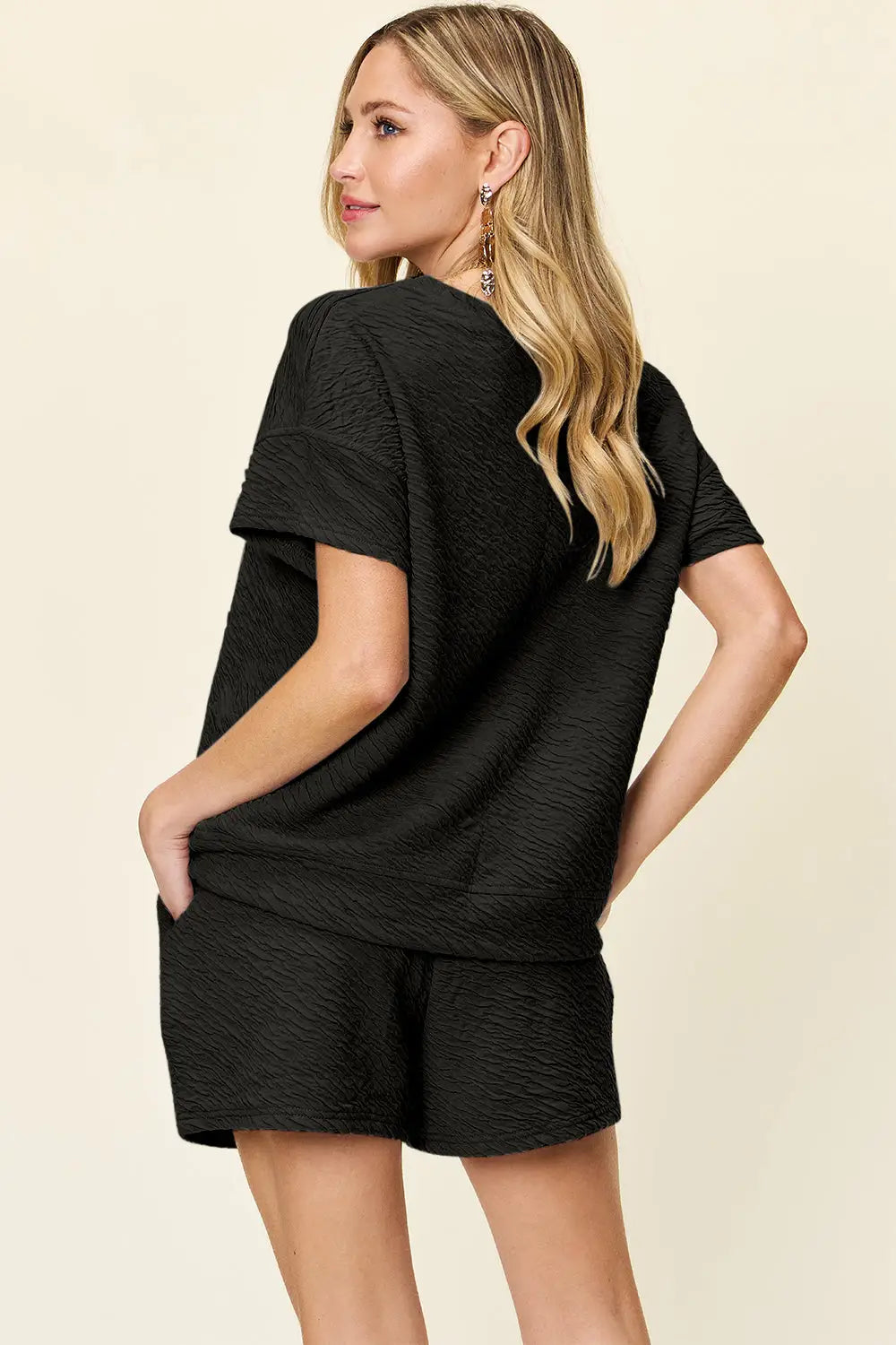 Texture T-Shirt and Shorts Set - Eclectage