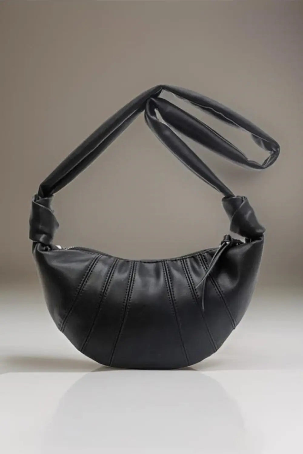 Vegan Leather Croissant Crossbody Bag - Eclectage