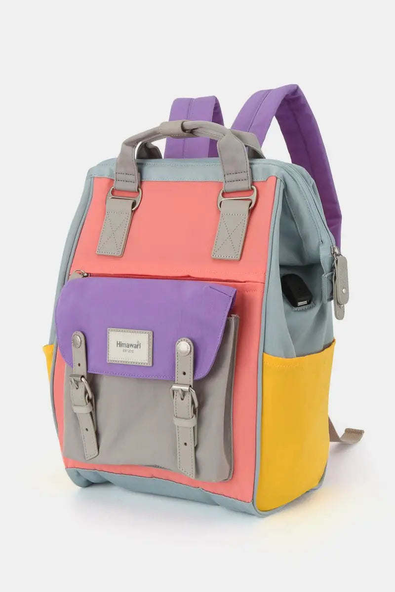 Waterproof Nylon Backpack Bag with Handles - Backpacks