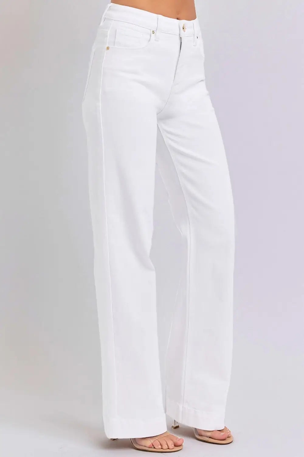 RISEN Full Size High Waist Straight Jeans - Eclectage