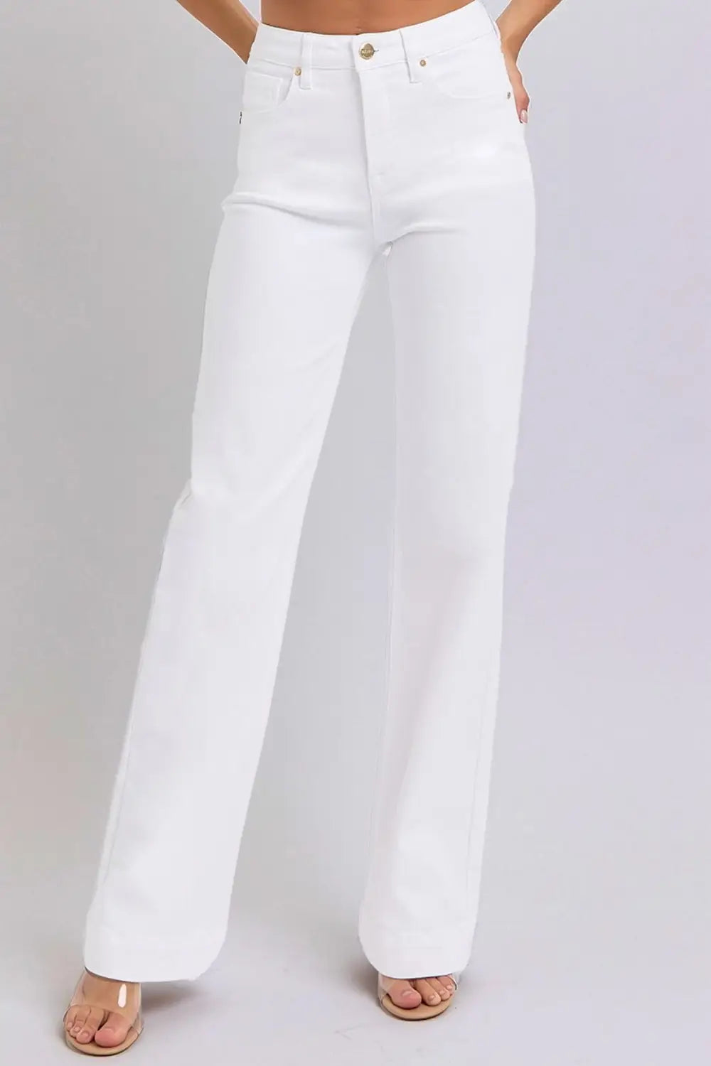 RISEN Full Size High Waist Straight Jeans - Eclectage