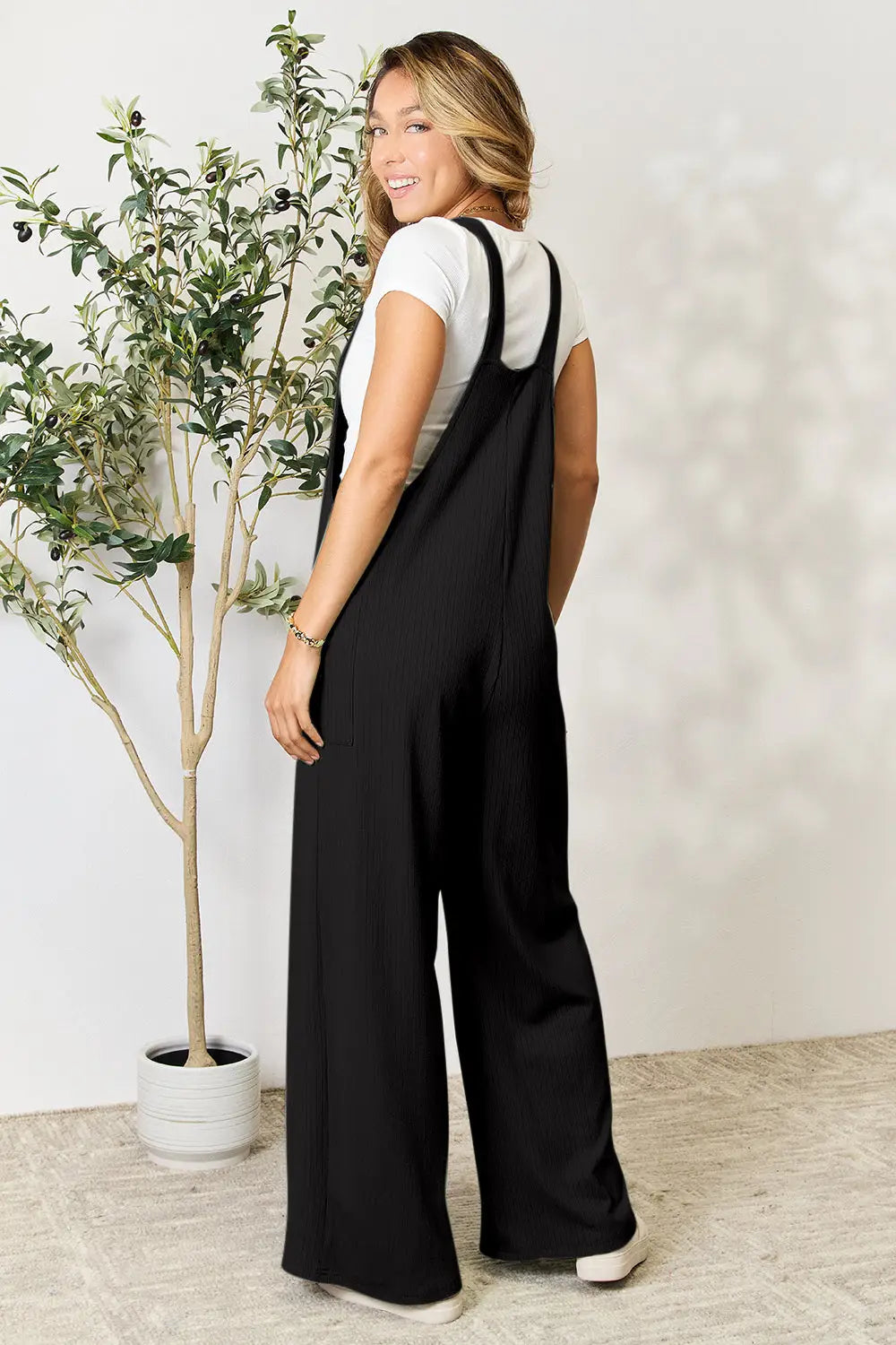 Wide Strap Overall with Pockets - Eclectage
