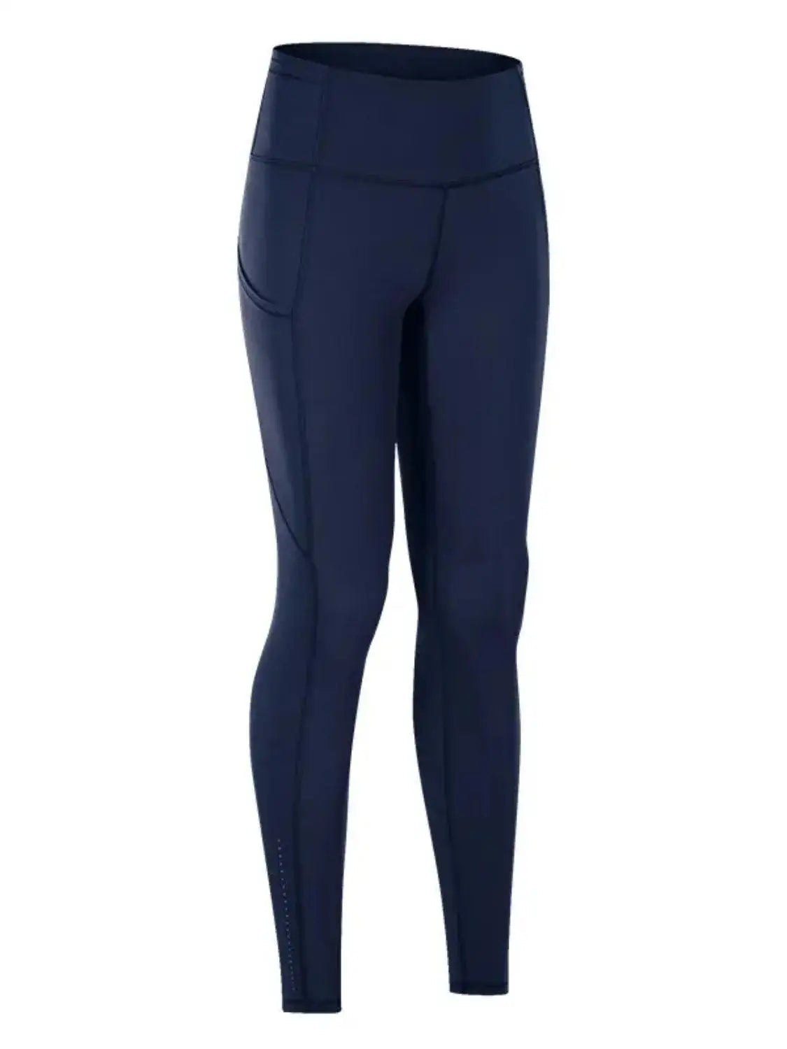 Wide Waistband Sports Leggings - Leggings