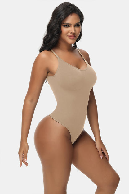 Spaghetti Strap Tummy Control Bodysuit - Eclectage