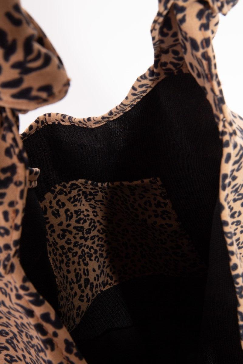 Leopard Knotted Strap Shoulder Bag - Eclectage