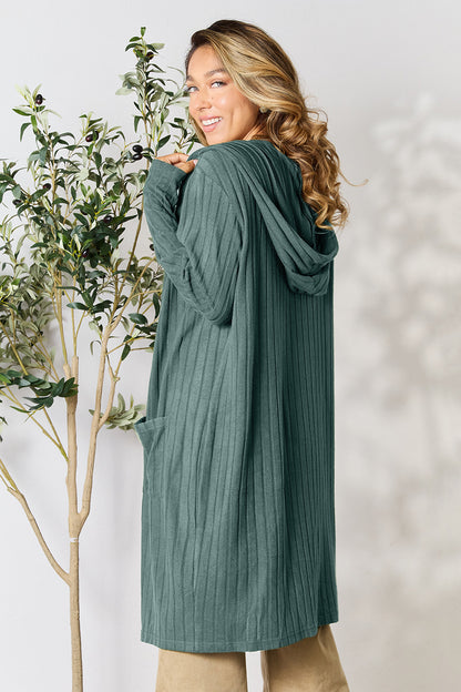 Hooded Long Cardigan - Eclectage