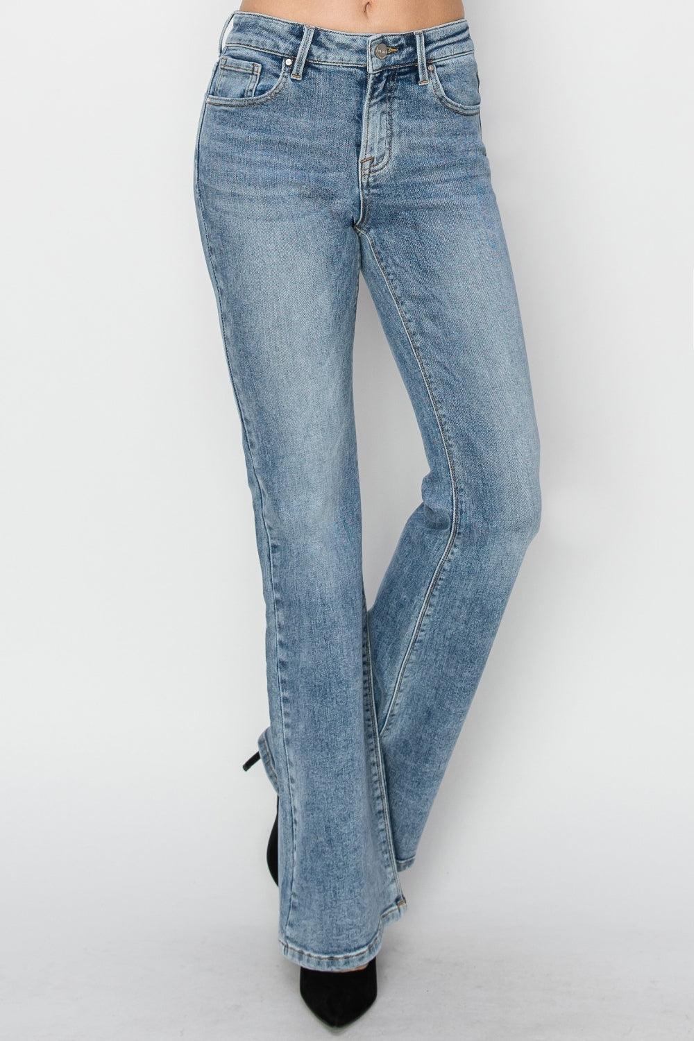 Mid Rise Bootcut Jeans - Eclectage