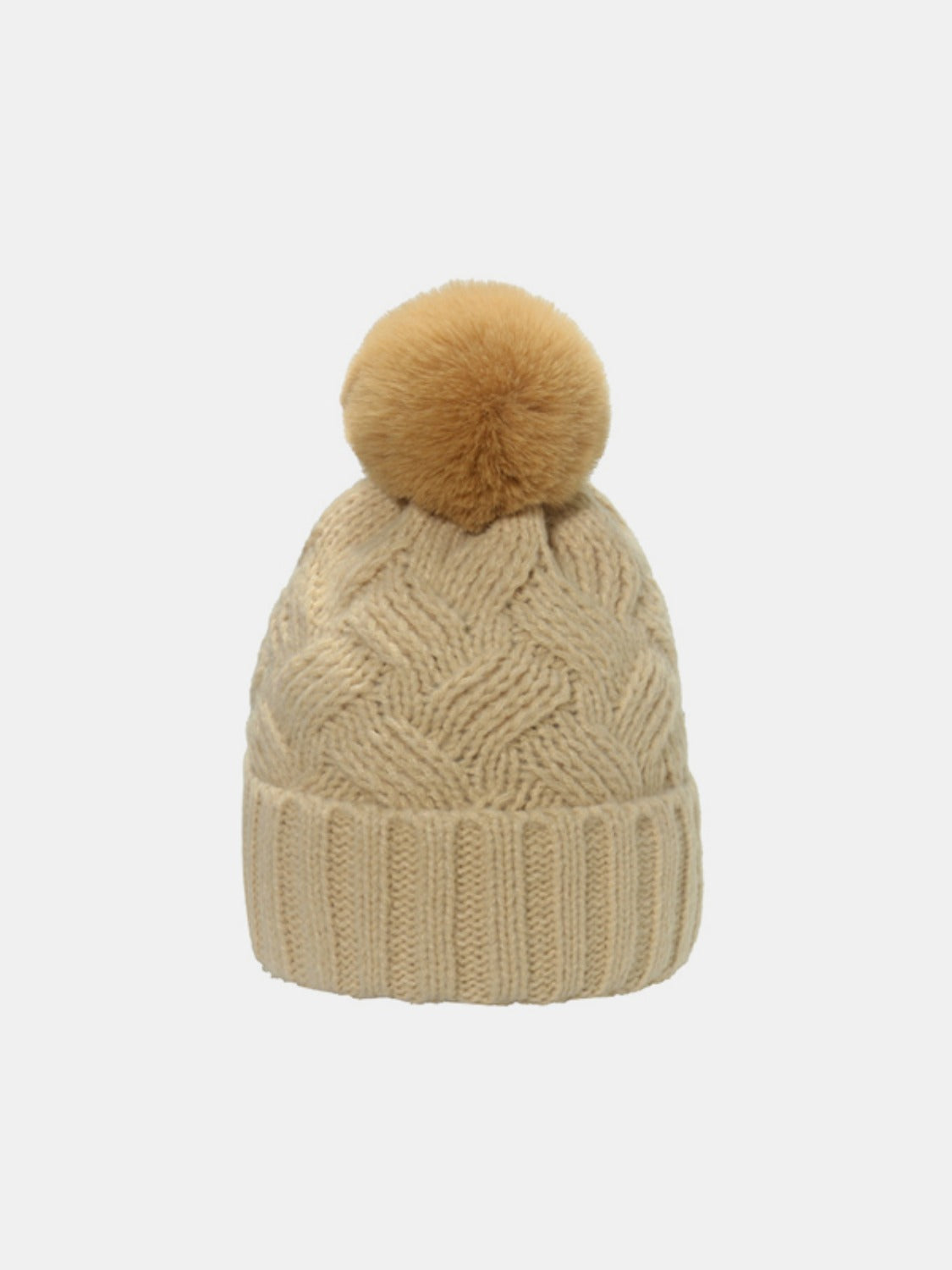 Roll Rim Cable-Knit Hat - Eclectage