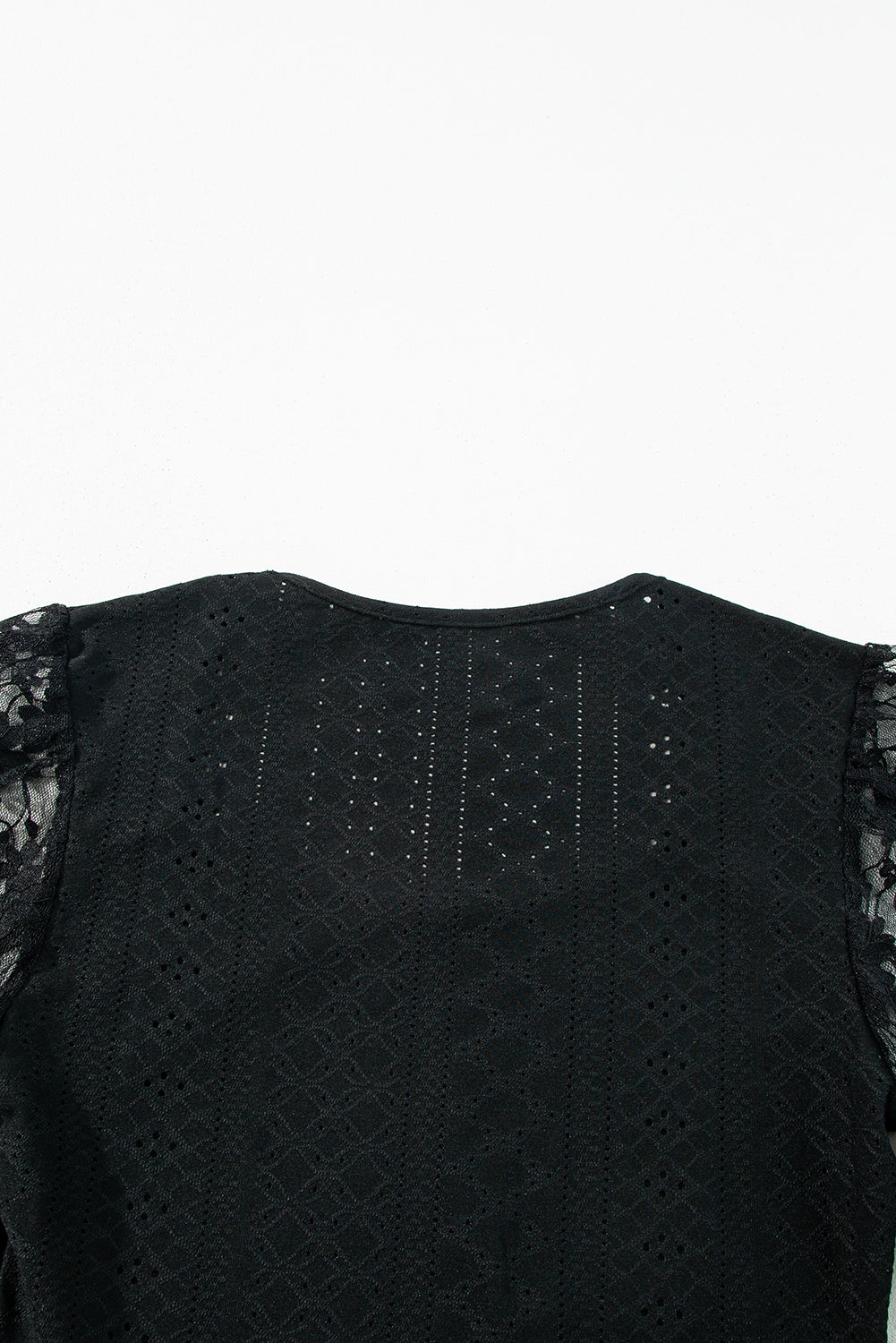 Eyelet Lace Long Sleeve Bodysuit - Eclectage