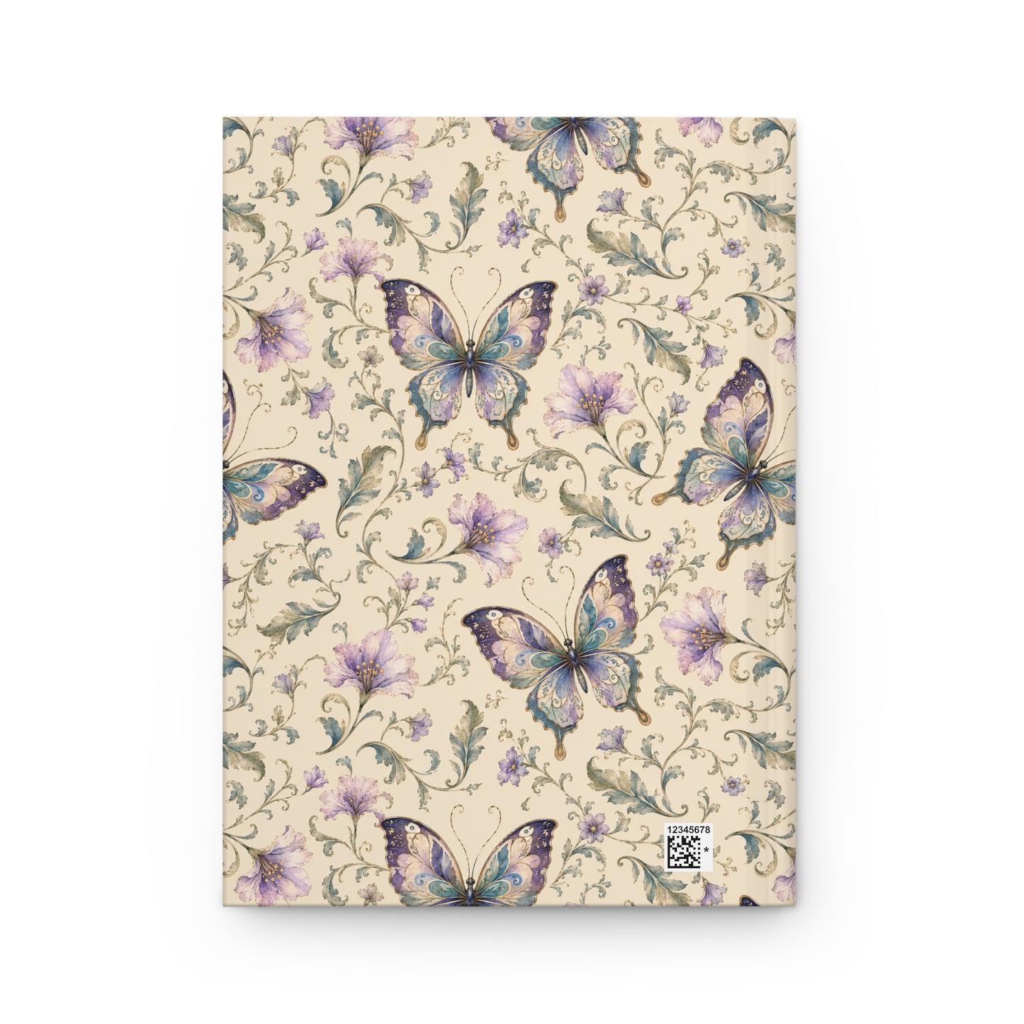 Butterfly Floral Hardcover Lined Journal
