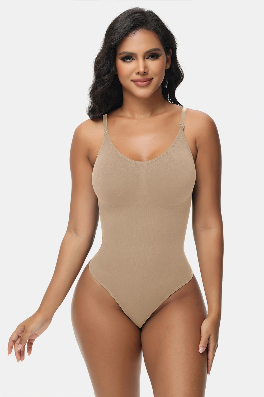 Spaghetti Strap Tummy Control Bodysuit - Eclectage