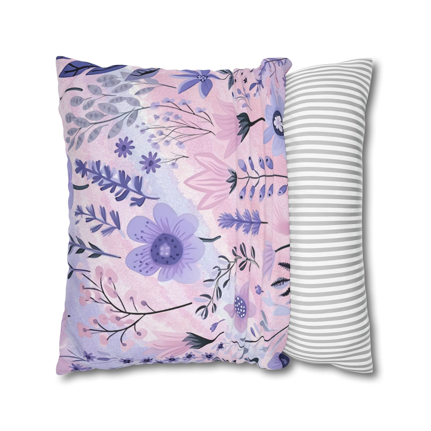 Watercolor Wildflower Pastel Pillow Cover