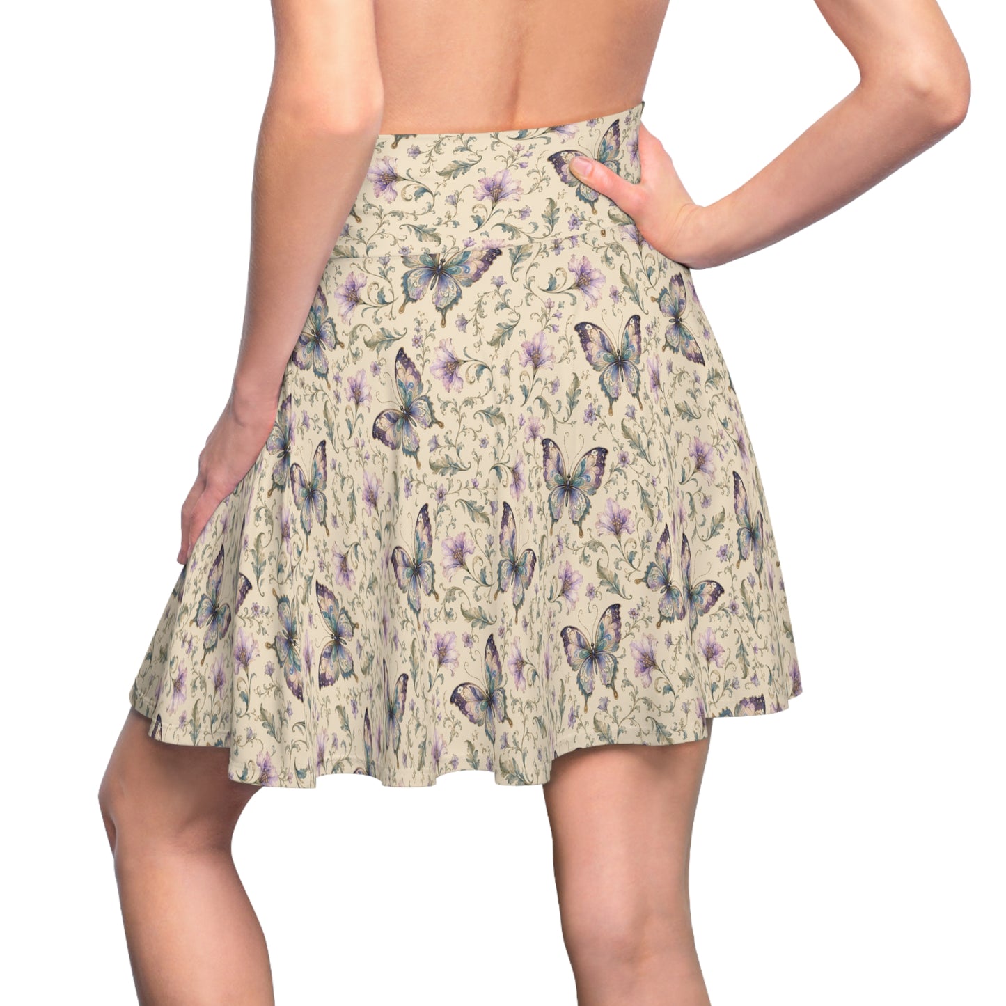 Butterfly Floral Skater Skirt