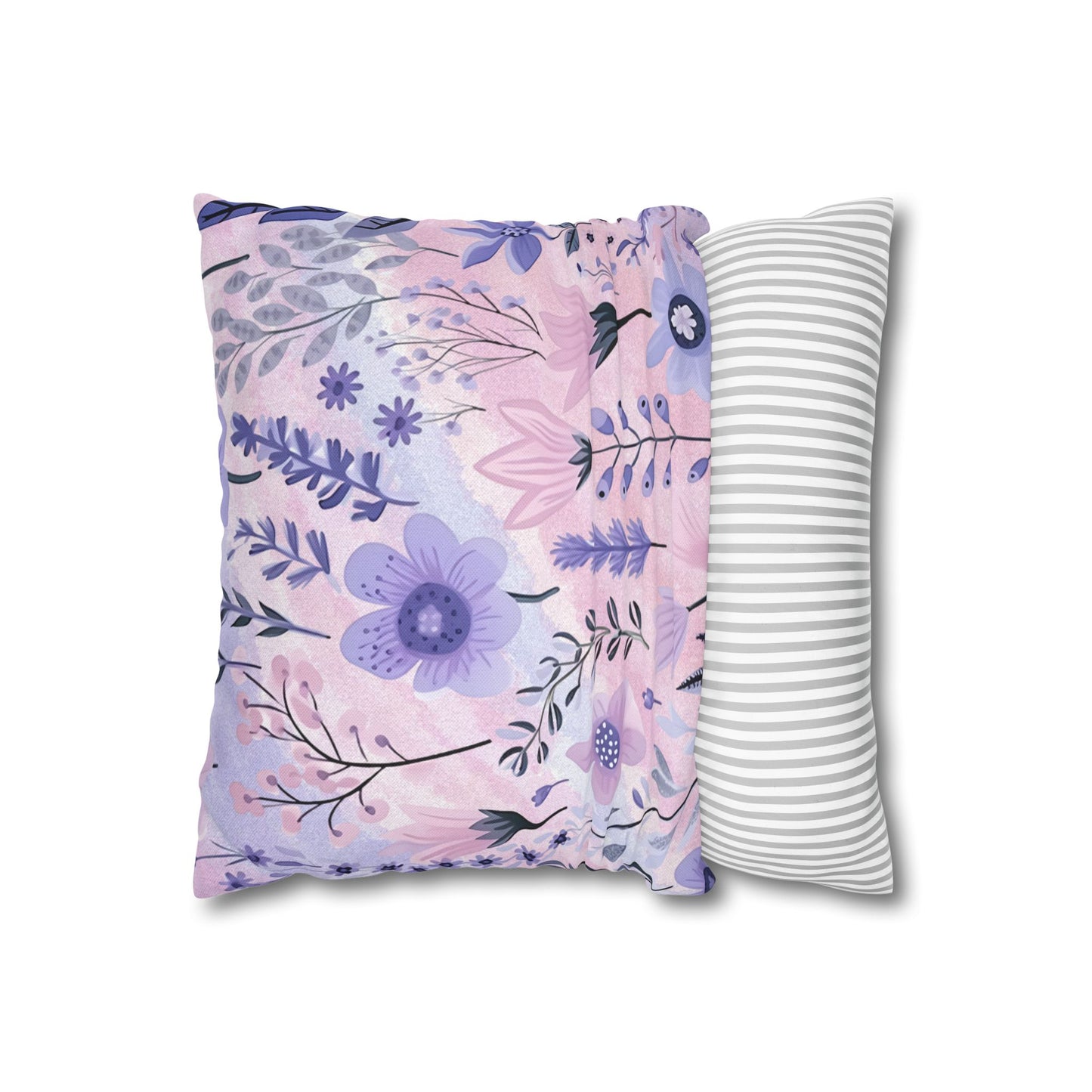 Watercolor Wildflower Pastel Pillow Cover