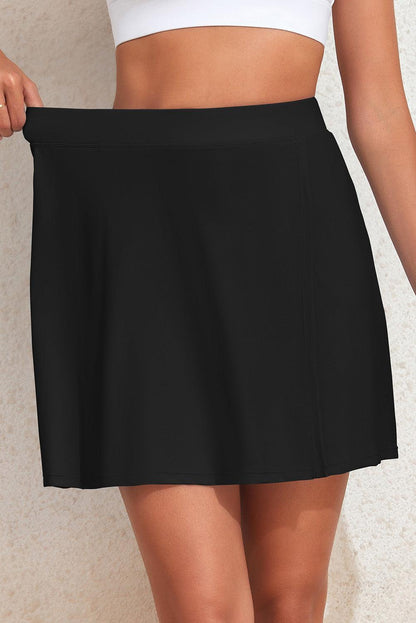 Slit Swim Skort with Pockets - Eclectage