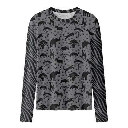 African Safari Animals Long Sleeve T-Shirt