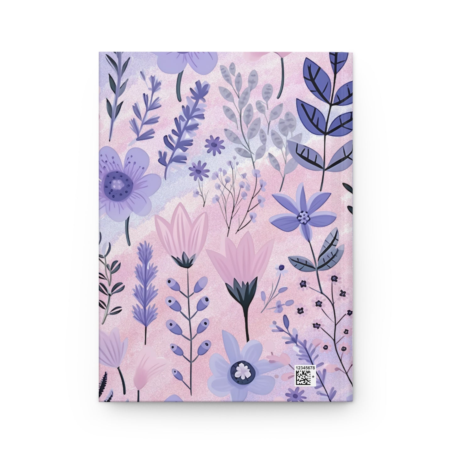 Watercolor Folk Floral Lined Hardcover Journal