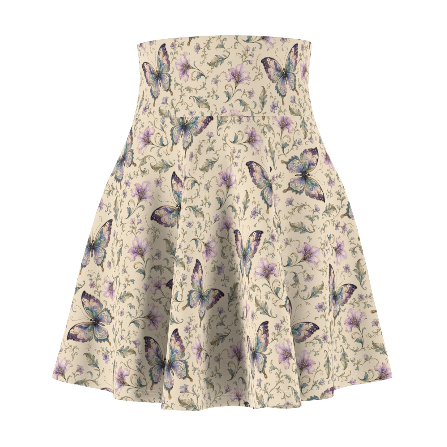 Butterfly Floral Skater Skirt