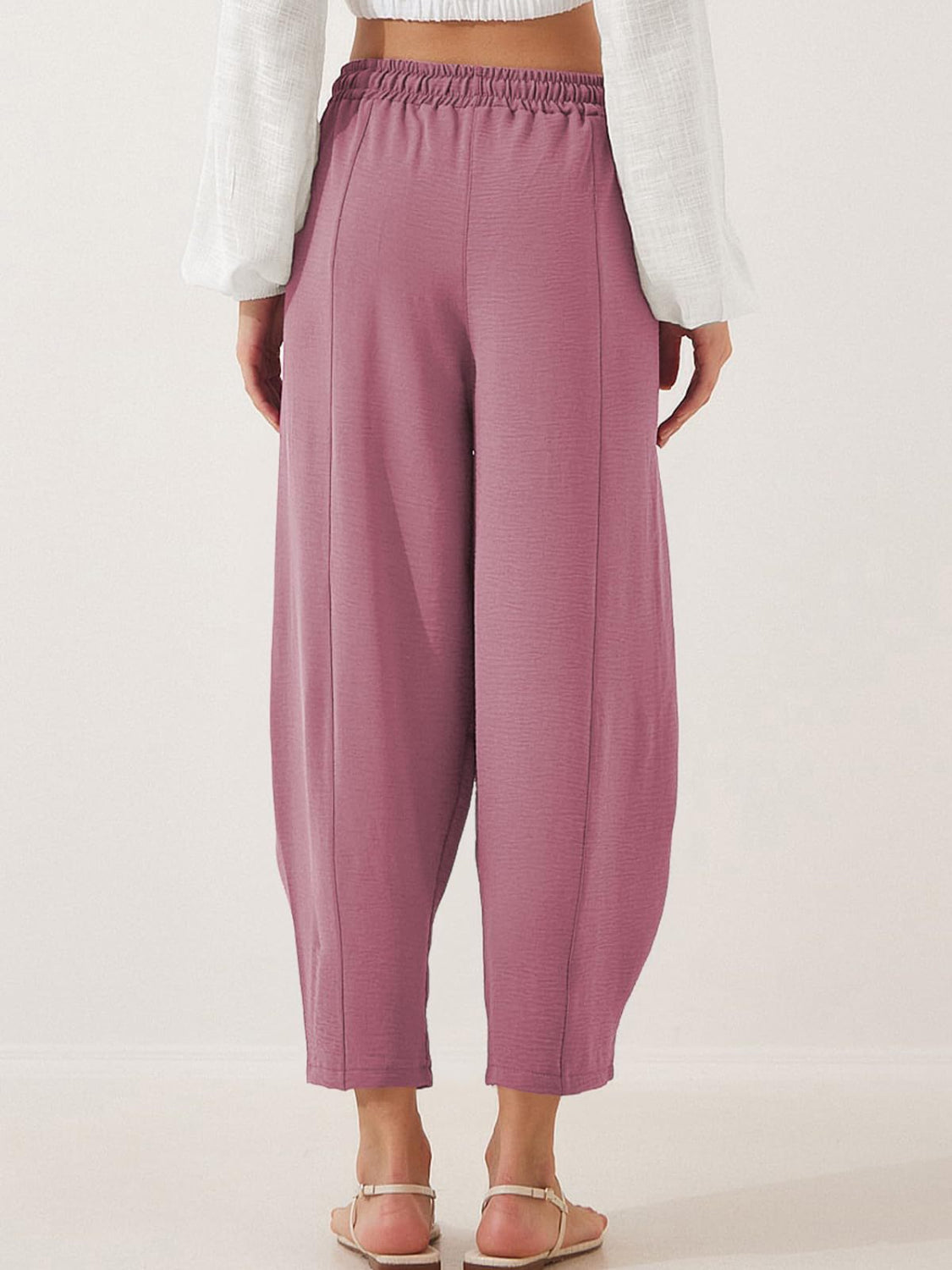 Cropped Jogger Pants - Eclectage