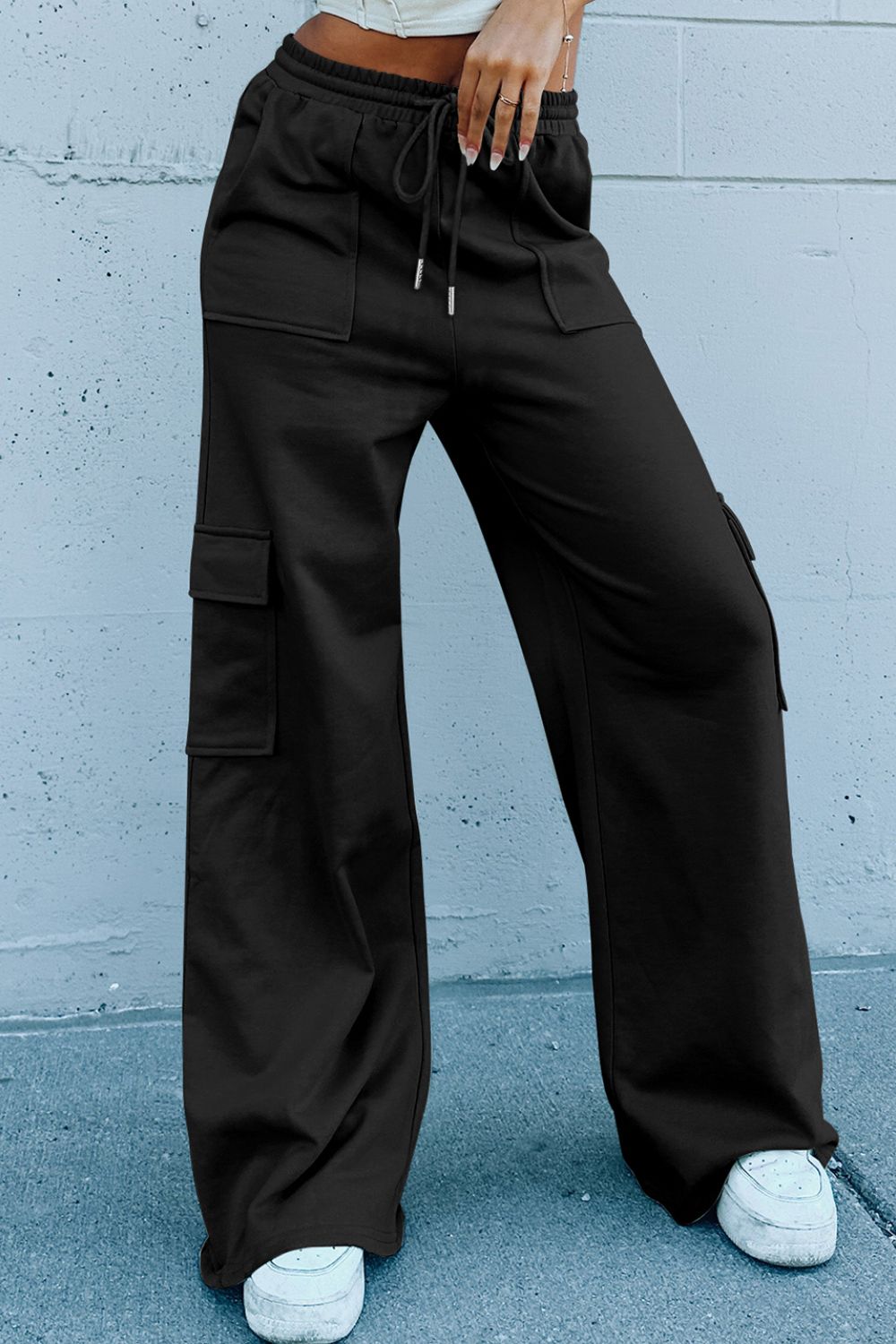 High Waist Wide Leg Workout Pants - Eclectage