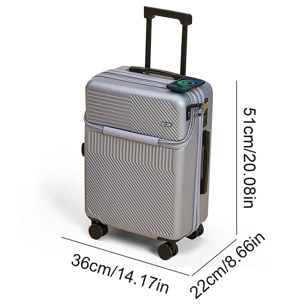 20 Inch Hard Roller Trolley Case - Eclectage